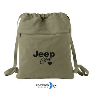 Jeep Girl 14oz Canvas Cinch Sack